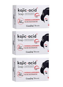 KOJIC ACID Three Pieces Of Kojic Soap For Face And Body 120 x 3 g  - Image 1