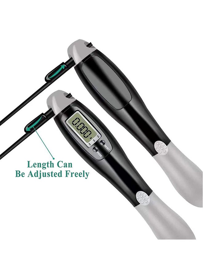 Generic - Adjustable Length Counting Skipping Rope with Calorie Counter - Multimode Skipping Rope with Calories - 360° anti-winding - Cordless Jumping Rope For Fitness Exercise Gym - Image 1
