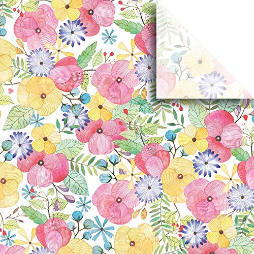 Jillson Roberts 24 Sheet-Count Premium Printed Tissue Paper Available in 3 Different Assortments, Fanciful Florals - Image 3