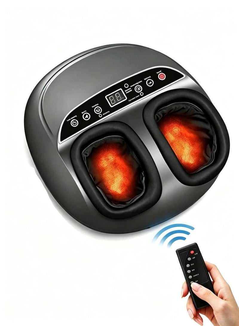 Sumkyle Foot Massager, Heated Foot Massager with 3 Intensity Levels and 3 Smart Timers, Deep Kneading Electric Foot Massage Machine for Neuropathy & Plantar Fasciitis Relief - Image 1