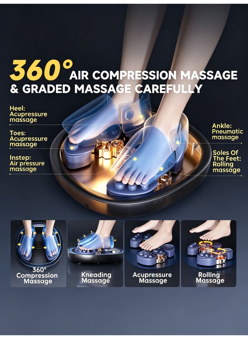 Sumkyle Foot Massager, Heated Foot Massager with 3 Intensity Levels and 3 Smart Timers, Deep Kneading Electric Foot Massage Machine for Neuropathy & Plantar Fasciitis Relief - Image 5