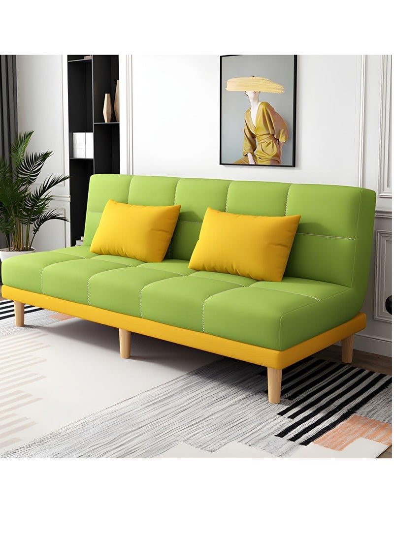 Poppins Home Armless Sofa Bed with Tight-Back Design In Modern Blend Fabrics  - Image 1
