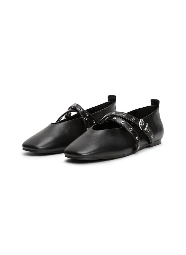 TOMMY JEANS Leather Maryjane Ballerina