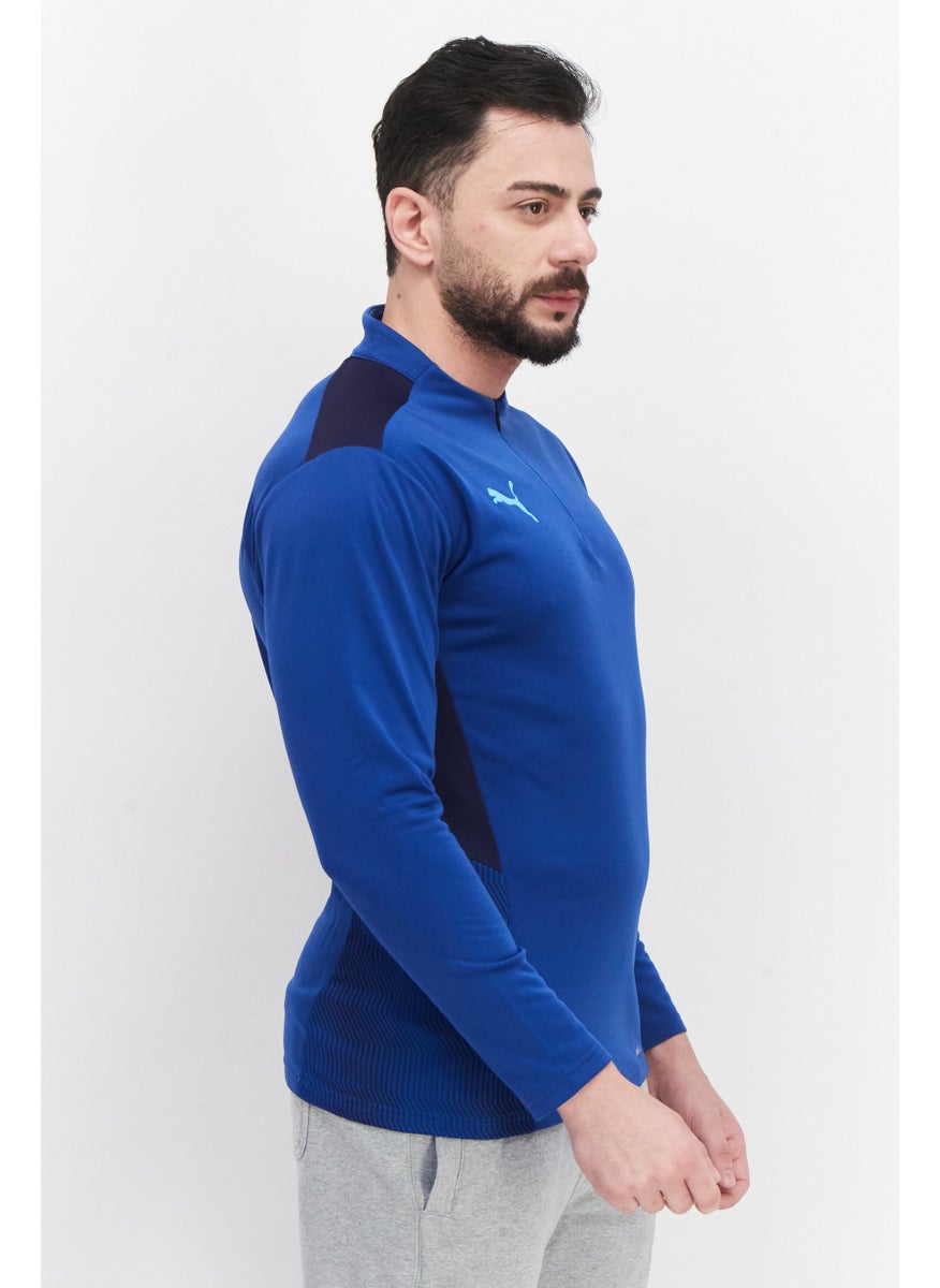 PUMA Men Sportswear Fit Half Zipper Training Sweatshirt, Blue  - Image 3