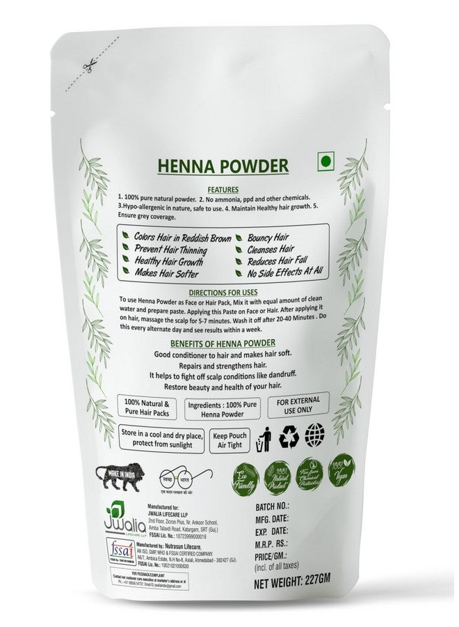 myherb Pure Natural 100% Organic Heena Powder (Lawsonia Inermis) || 227 Gm/0.5 Lbs || Ayurvedic Formula || For Hair Mask || For Men & Women - Image 4