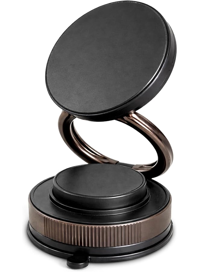 S-TOP Magnetic Car Phone Holder, 360° Rotation Double Layer Wide Suction Mount, Foldable One-Handed Operation with N54 Magnet, Adjustable Dashboard Windshield Mount - Image 1