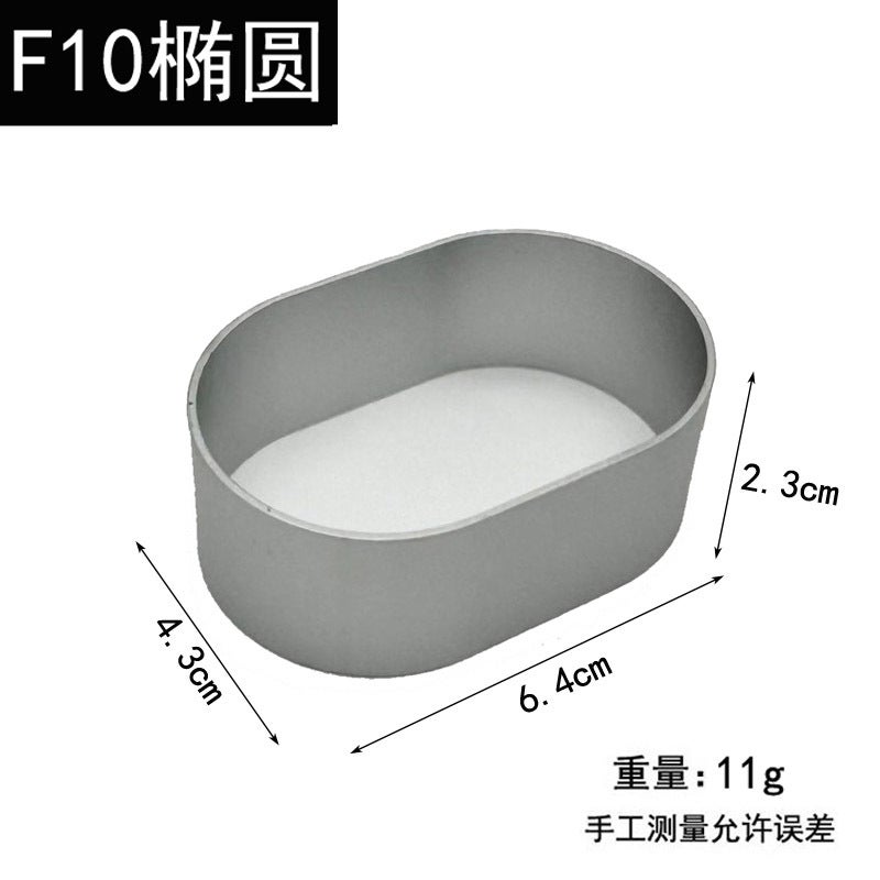Aluminum Alloy Cookie Mold Pineapple Cake Mold Curling Circle Cookie Tool Fruit Cutting Baking Tool - Image 3