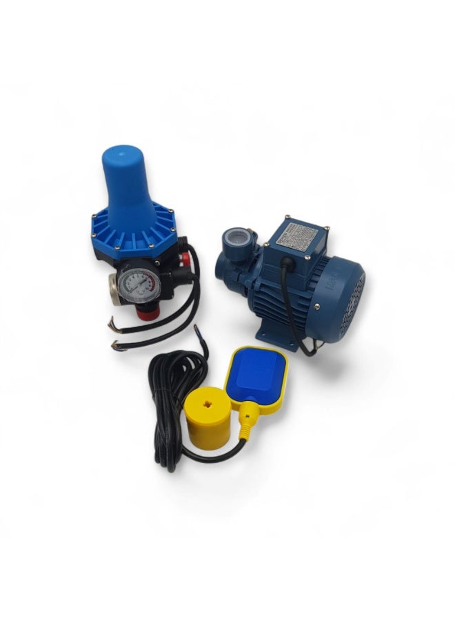 1/4 HP water pump with automatic regulator and 3-meter electric float – automatic operation and complete pump protection - Image 1