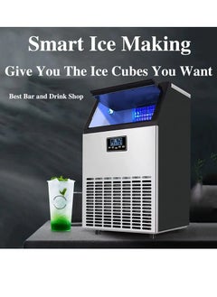 Cool Baby Ice Maker Commercial Machine Self Clean Make 80 kg Ice in 24 Hours 15KG Storage Bin Freestanding for Restaurant Home Food Truck Use  - Image 2