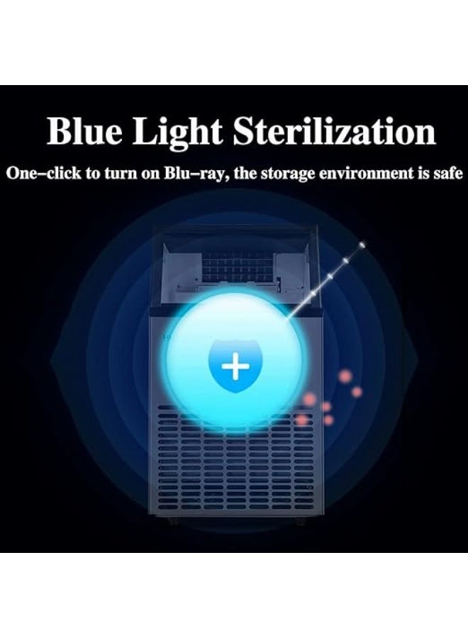 Cool Baby Ice Maker Commercial Machine Self Clean Make 55 kg Ice in 24 Hours 15KG Storage Bin Freestanding for Restaurant Home Food Truck Use - Image 5