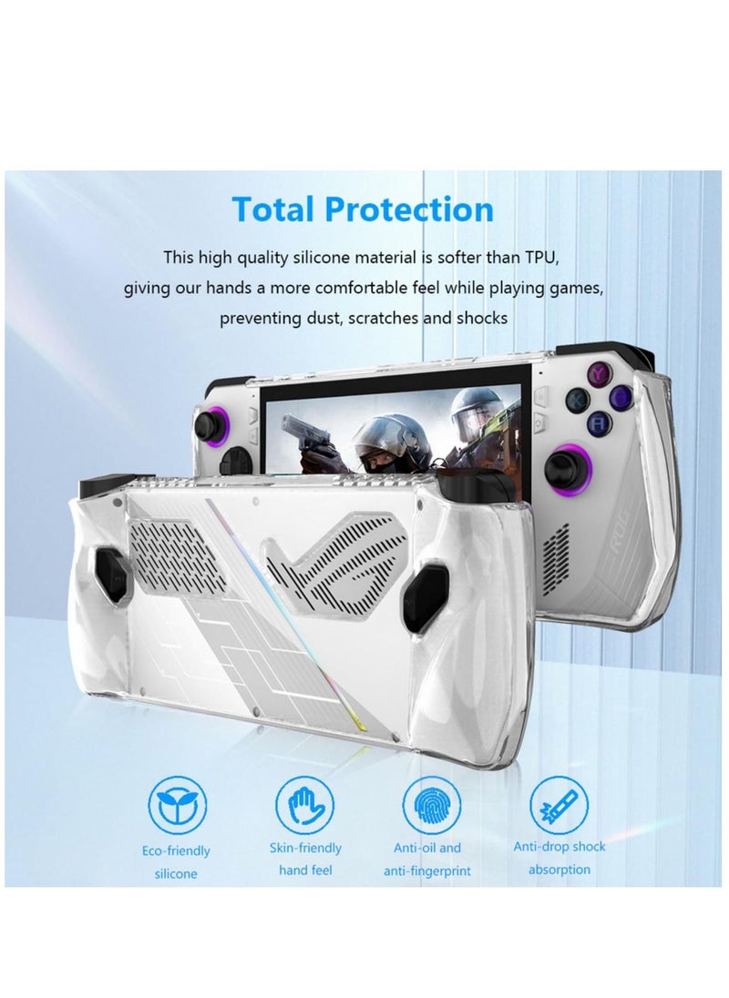 Clear Protective Case for R OG Ally Portable Console TPU Soft Cover Protector Case for RO GAlly Gamings Handheld Accessories