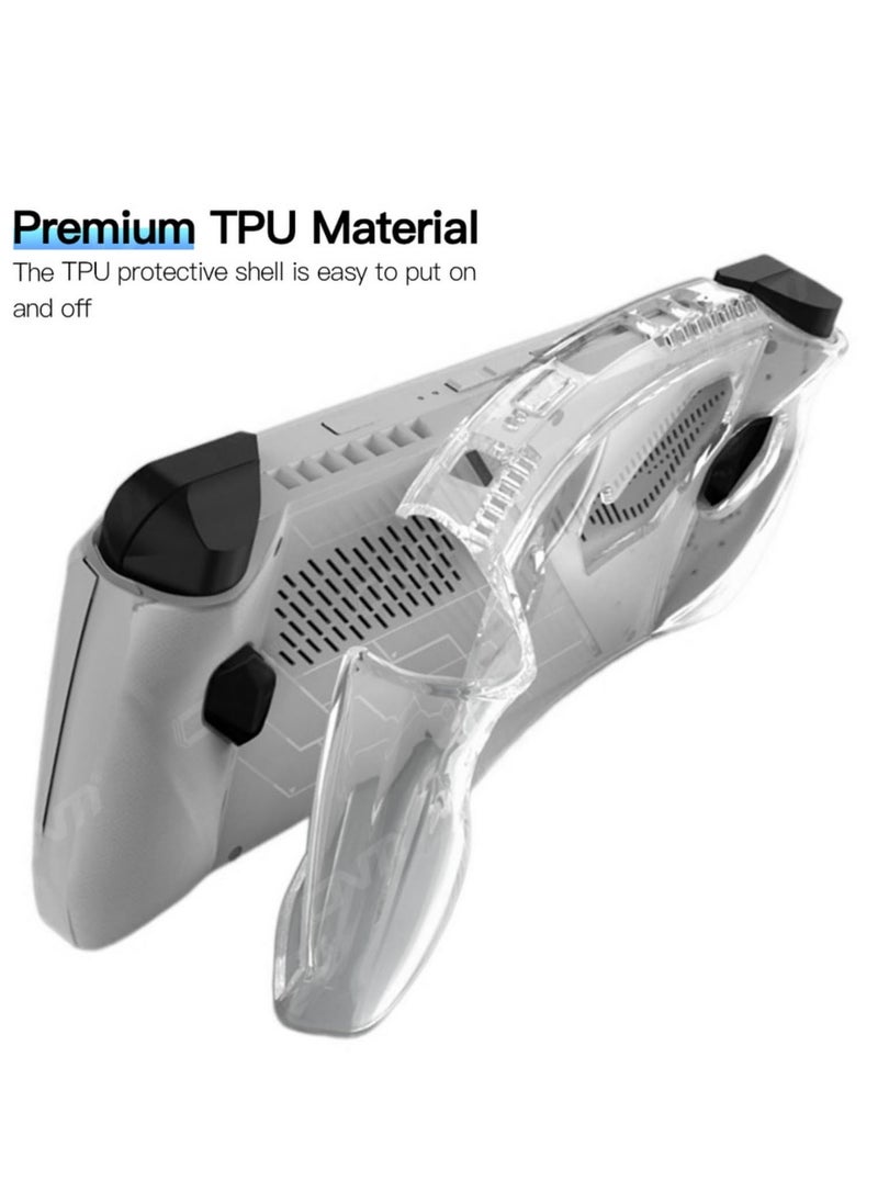 Clear Protective Case for R OG Ally Portable Console TPU Soft Cover Protector Case for RO GAlly Gamings Handheld Accessories