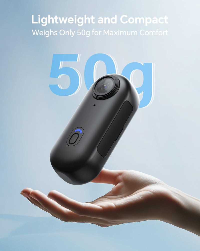 BOBLOV W4 Mini Body Camera, Wearable Camera with 360Â°Rotatable Clip & Magnetic Clip, 120 Minutes for 1080P Recording, Easy to Use for Lecture, Traveling, Pet Walking and Outdoors Activities (128GB) - Image 3