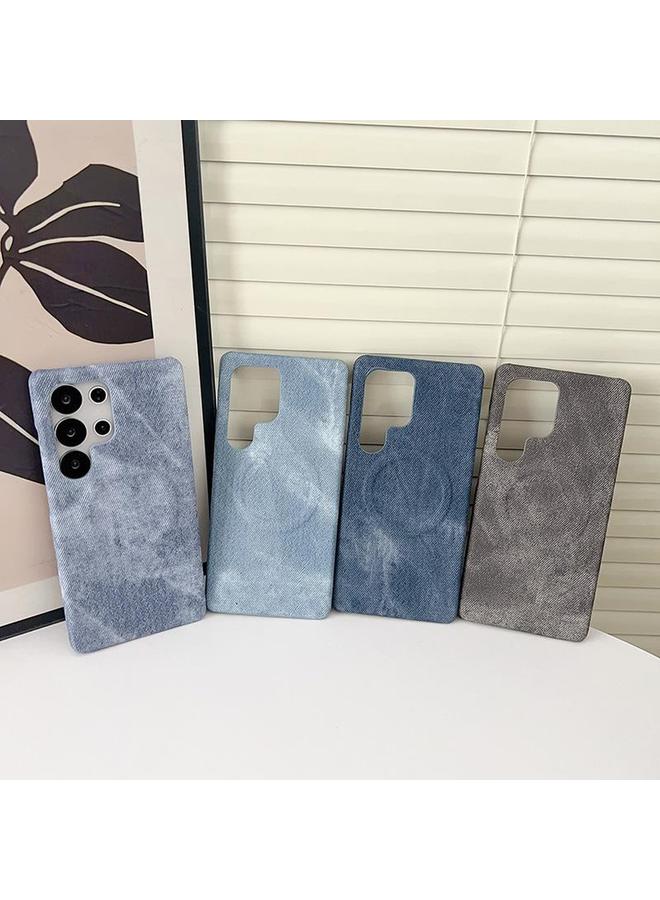 اس-توب جراب لهاتف Samsung Galaxy S25 Ultra 5G Denim MagSafe المغناطيسي PC + جراب هاتف PU - Image 2