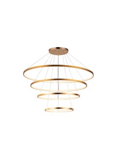Best Power Modern LED Chandelier Light 6594 – 4 Rings (40cm, 60cm, 80cm, 100cm) – 3 Lighting Levels – 318W – Adjustable Height 100cm – Contemporary Ceiling Pendant for Living Room, Dining Room, and More  - Image 3