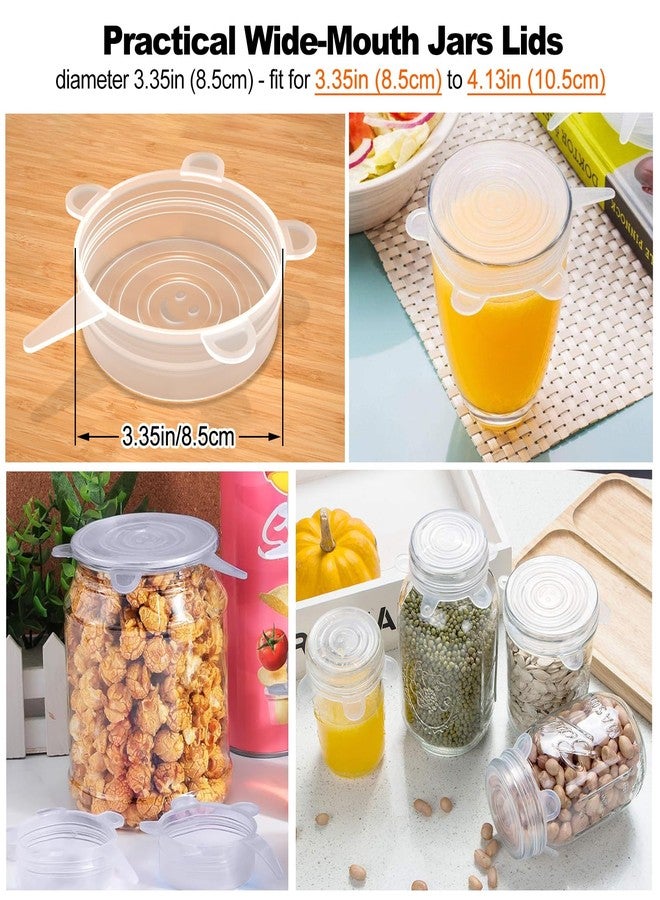 Adpartner Silicone Can Covers Pet Food Can Lids (8-Pack, 2.6in+3.3in), BPA-free Reusable Silicone Canned Food Lids for Soda/Beer Cans, Regular and Wide Mouth Mason Jars Canned Pet Foods - Image 3