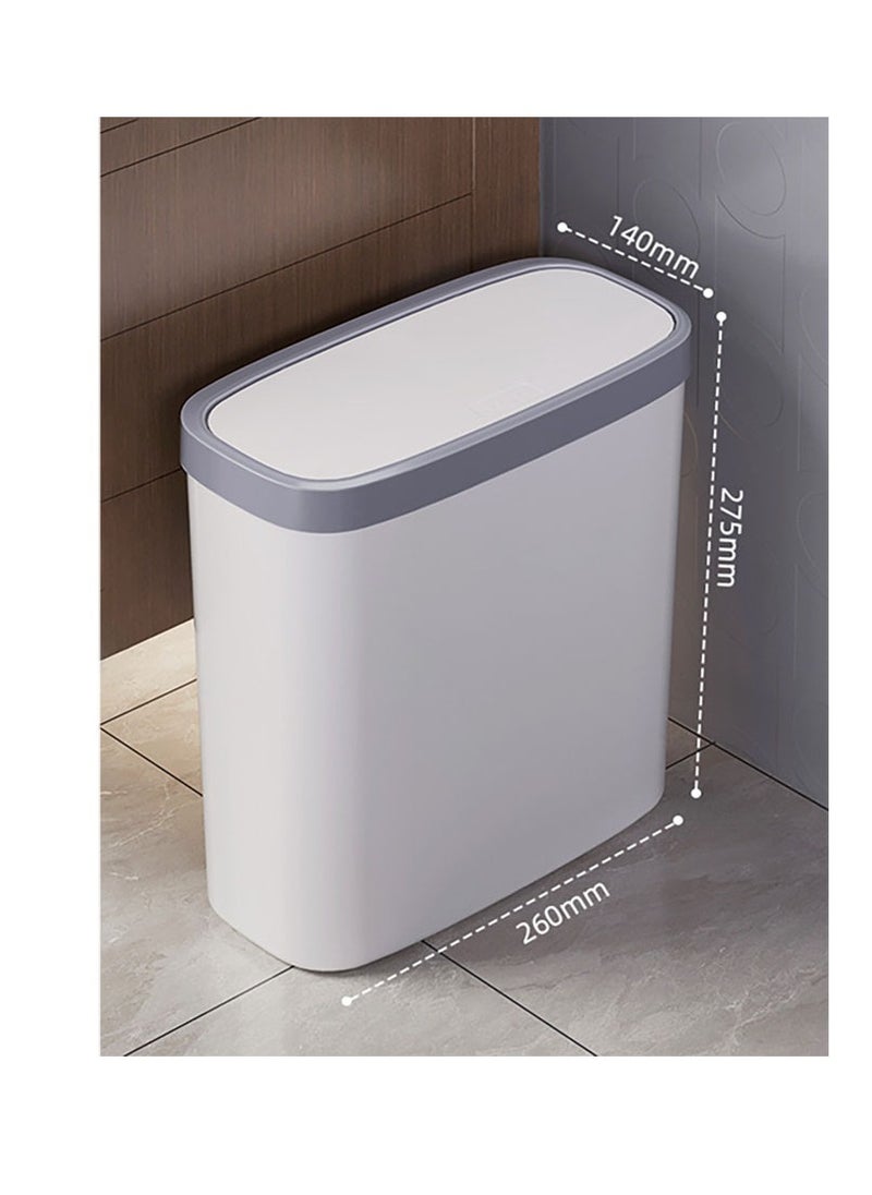 East Lady Small Size One-Button Press Bathroom Dust Bin  - Image 3
