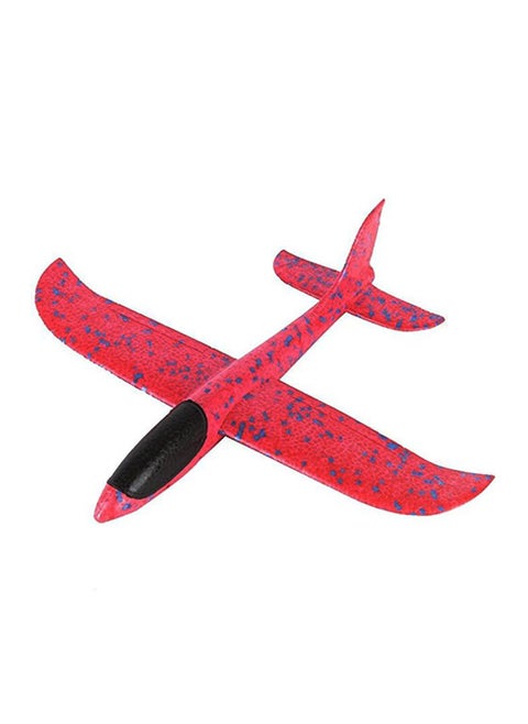 Plastic Throwing Glider Foam Hand Airplane - Color And Packaging May Vary Red