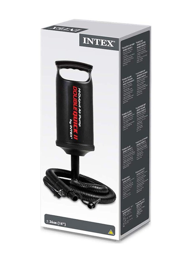 INTEX Air Pump Double Quick Ii Black/Red 14"inch - Image 3