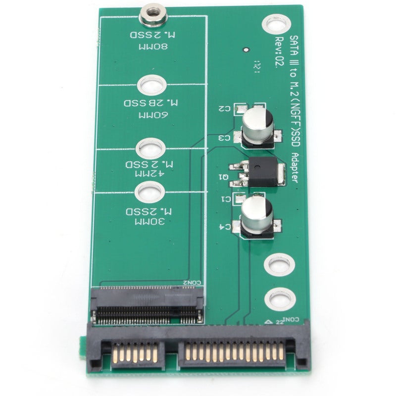 محول M.2 NGFF إلى SATA - مهايئ SSD بمنفذ 7 زائد 15 دبوس مع سرعة نقل 6 جيجابت/ثانية - يدعم أقراص SATA SSD بأحجام 2230 و2242 و2260 و2280 ملم لتوسعة أجهزة اللابتوب وسطح المكتب - Image 3
