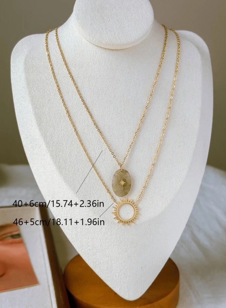 JewelryPalace Elegant Women’s Necklace Made Of Stainless Steel Coated With Gold In A Modern And Chic Design - Image 3