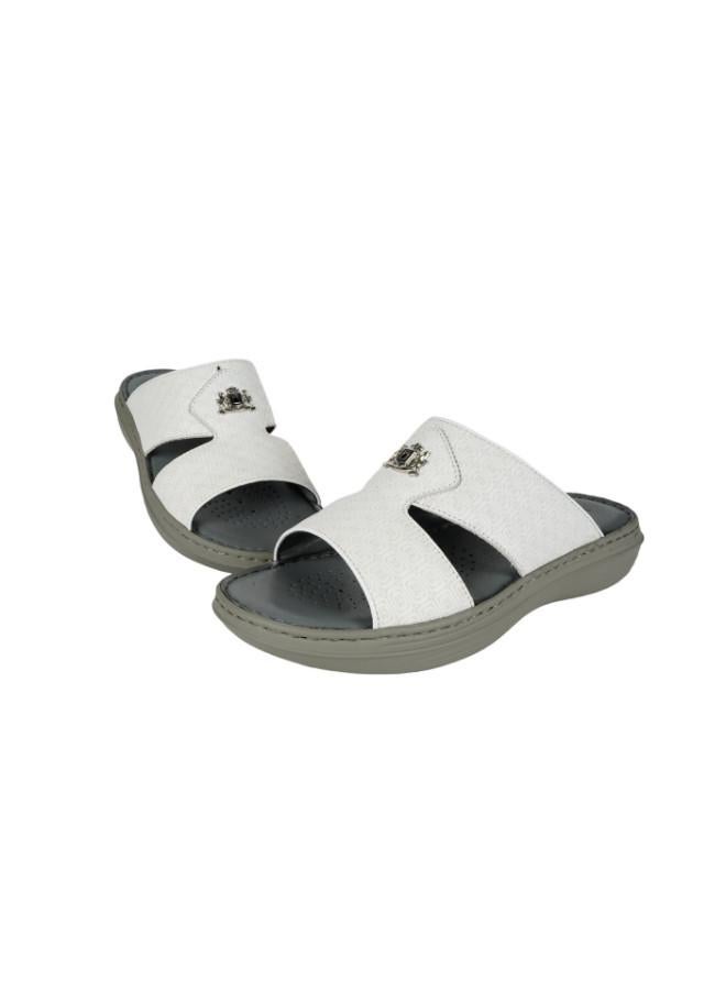 barjeel uno 008-3467 Barjeel Mens Arabic Sandals 21410-12 White  - Image 2