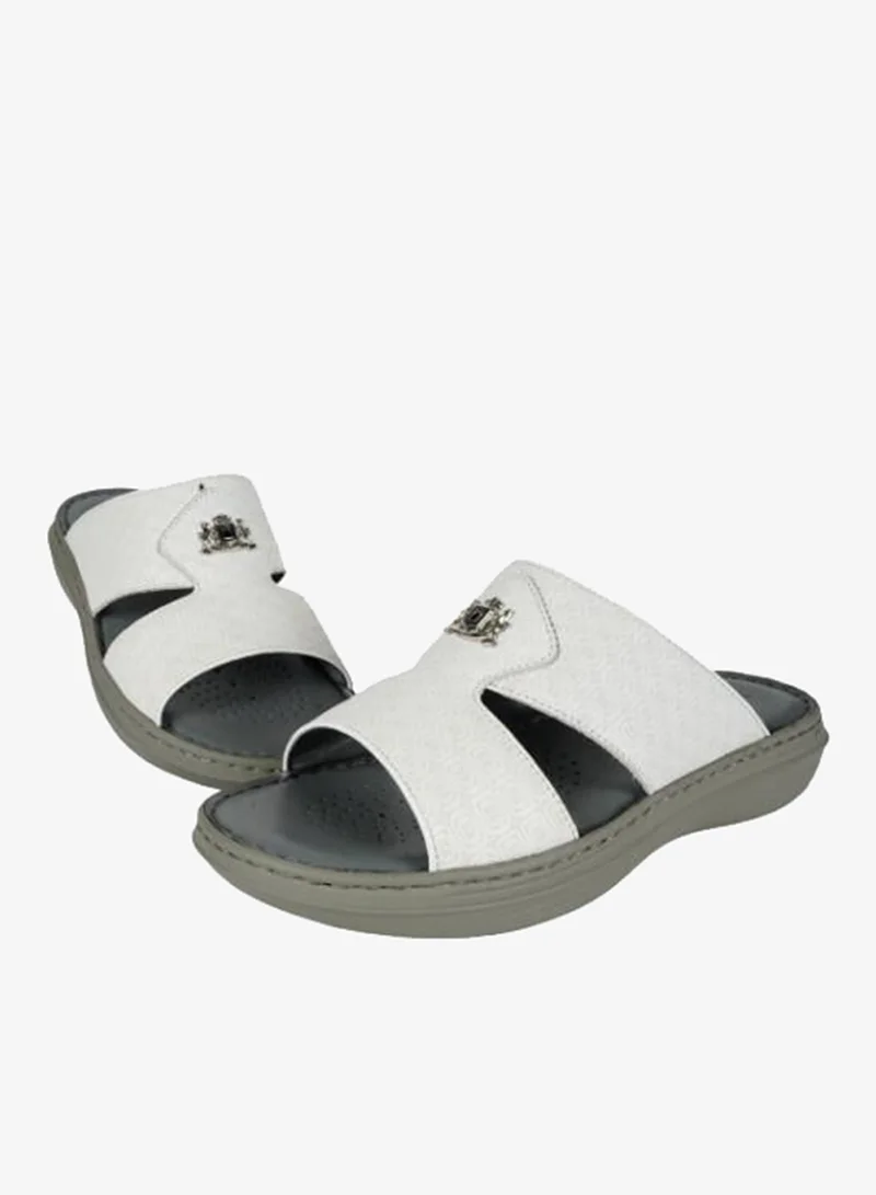 barjeel uno 008-3467 Barjeel Mens Arabic Sandals 21410-12 White