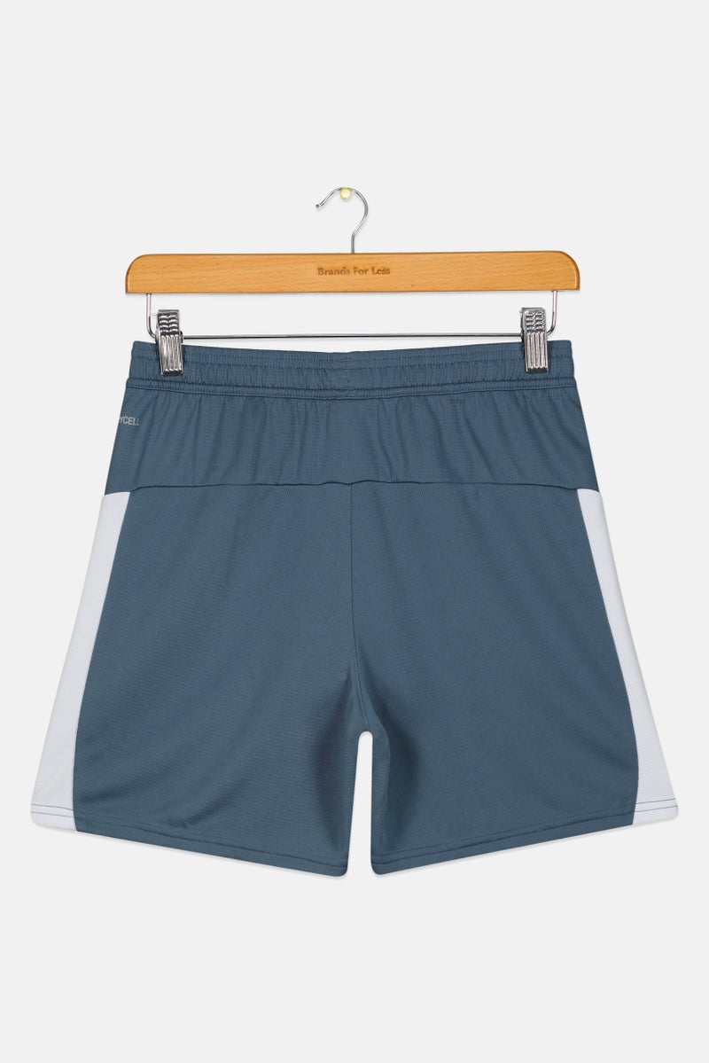 PUMA Kids Boy Sportswear Fit Embroidered Logo Outdoor Shorts, Sage Blue - Image 3