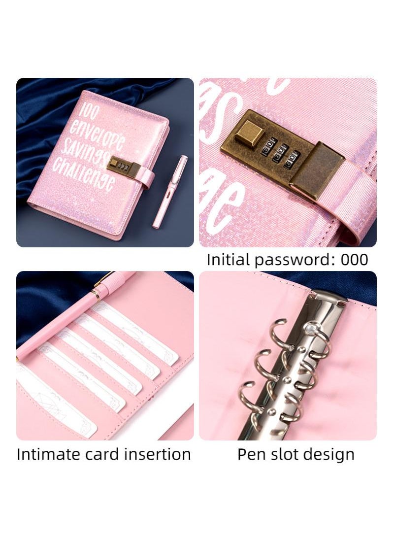 Generic 100 Envelopes Money Saving Challenge 100 Envelope Challenge Binder 100-Day Envelope Challenge Kit Money Saving Binder Easy and Funny Way to Save Budget Planner Savings Book  - Image 3