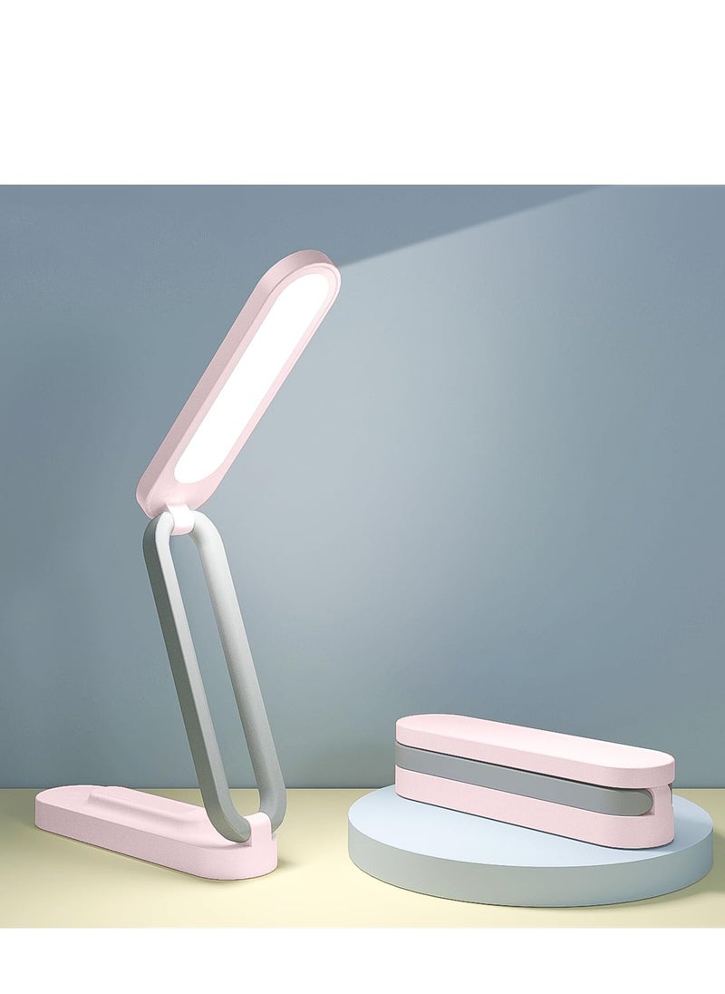 Generic LED Desk Lamp for Office Home  Battery Operated Lamp Rechargeable Lamp Foldable & Portable Light, LED Desk Light Strip, 3 Brightness Dimmable Small Desk Lamp Wireless Reading Lamp  - Image 2