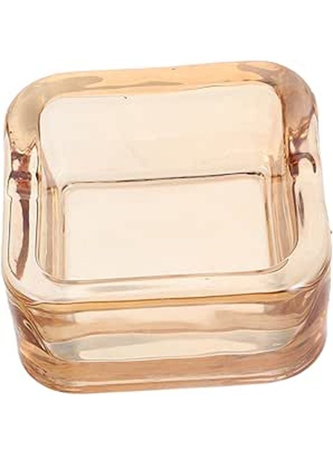 Transparent Crystal Ashtray Compact Design For Home Office Car Patio Indoor Outdoor Use - Image 1