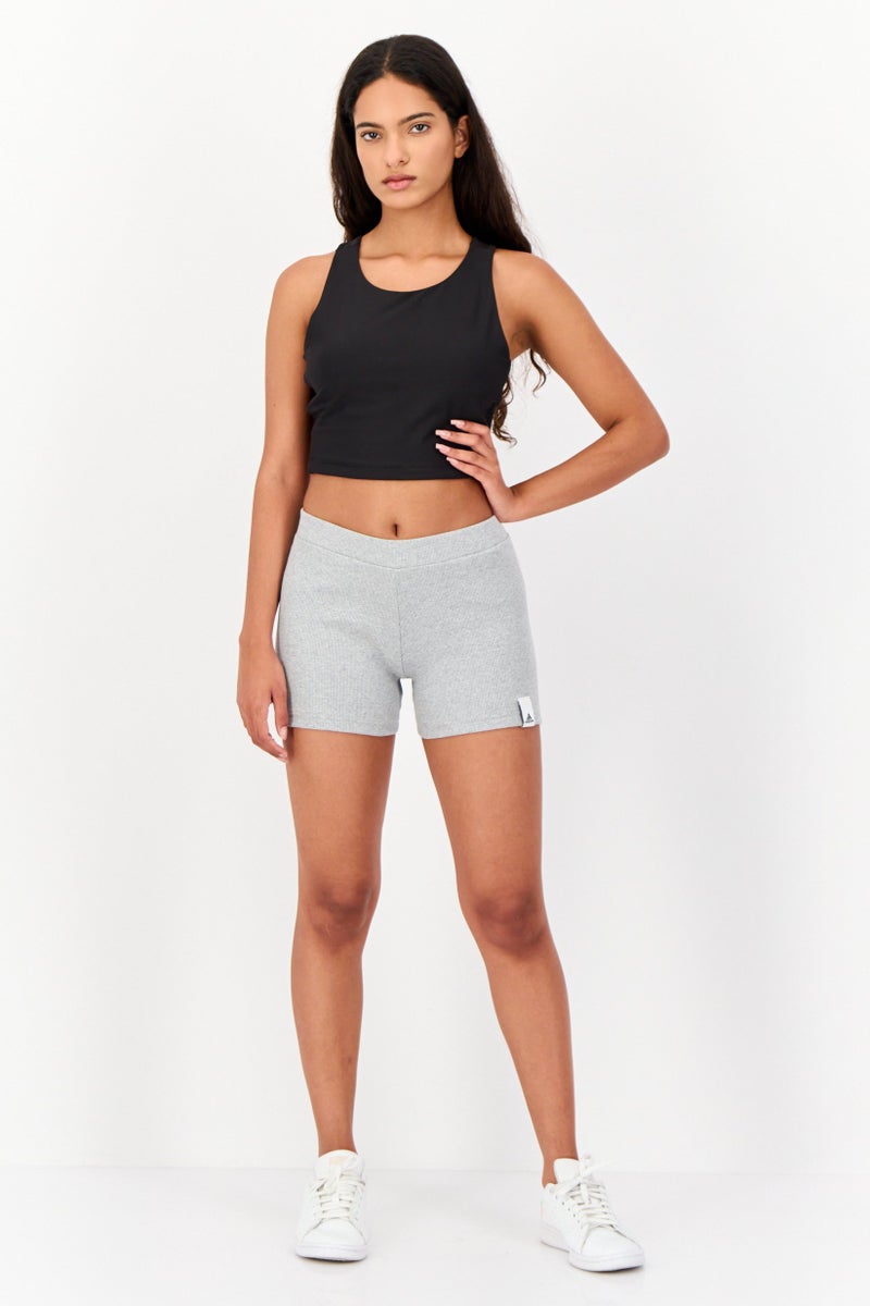 Adidas Women Sportswear Fit Training Shorts, Grey - Image 2