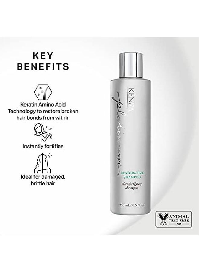 Kenra Professional Kenra Platinum Restorative Shampoo ; Ultra Fortifying ; All Hair Types ; 8.5 Fl. Oz.  - Image 4