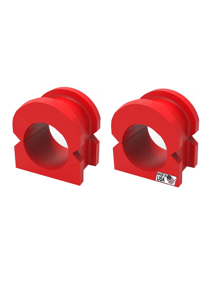 suspension dudes PAIR Front Sway Bar CODE RED EXTREME Bushing Kit FITS Escalade, Silverado, Avalanche, Suburban, Tahoe, Sierra, Yukon, 2007-2020 K200222 - Designed And Manufactured In USA, 36 MM Stabilizer Bar  - Image 1