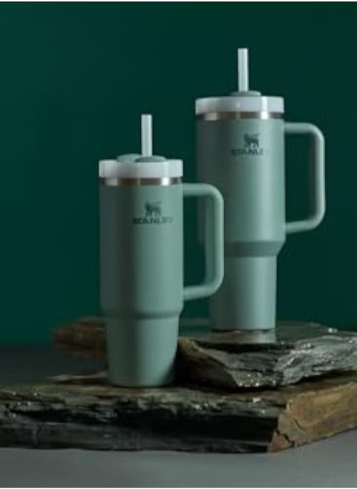 ستانلي كوب Quencher H2.0 FlowState من الفولاذ المقاوم للصدأ معزول بالفراغ مع غطاء وقش للمياه والشاي المثلج أو القهوة والعصائر وأكثر من ذلك، 40 أونصة  - Image 4