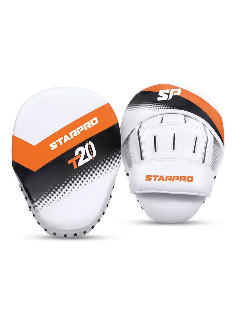 Starpro Boxing Mitts - Vegan Leather - Boxing Pads for Coaching in Boxing MMA Kickboxing and Martial Arts - Men & Women - Training Pads  - Image 1