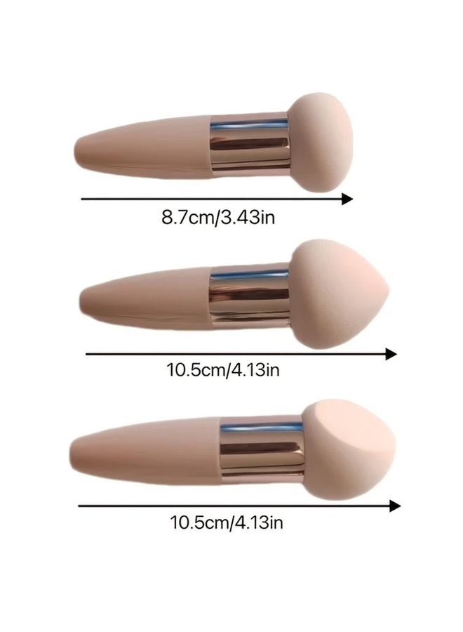 3pcs Mushroom Head Powder Puff Sponge For Makeup Dry Wet Dual Use - Image 4