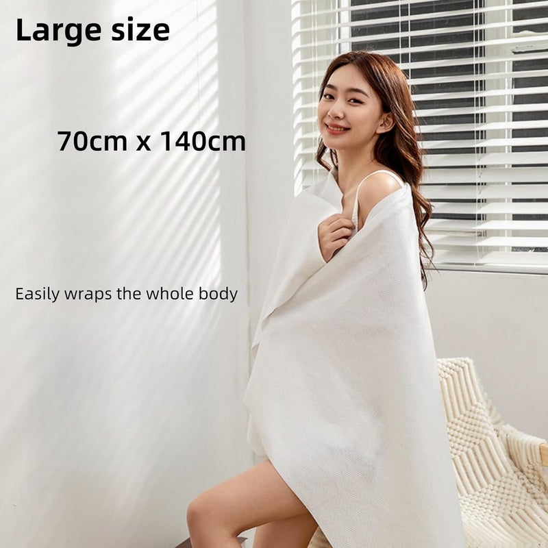 JDLYEVER Travel Disposable Bath Towels, Hotel Disposable Towels, Face Towels, Business Trip Disposables, Hygienic Personal Care, Ultra-Absorbent Material, Space-Saving, Soft On Skin, 5 Pack 70*140cm - Image 2