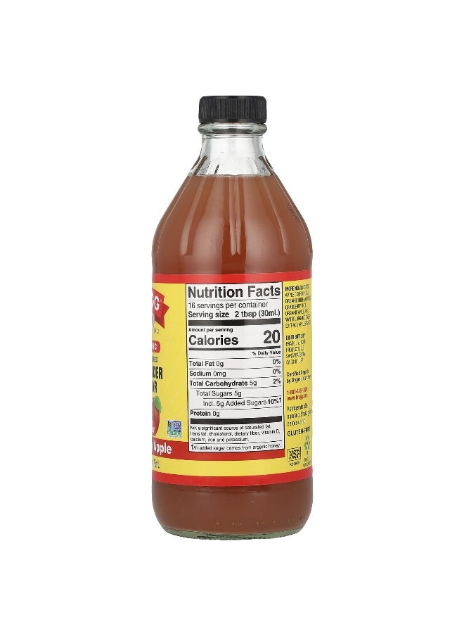 Bragg Bragg, Organic Apple Cider Vinegar With The 'Mother', Cranberry Apple, 16 fl oz (473 ml)  - Image 2