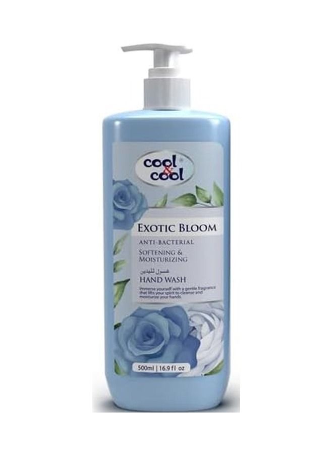 Cool & Cool Anti-Bacterial Softening & Moisturizing Hand Wash - Exotic Bloom 500ml - Image 1