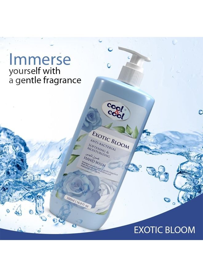 Cool & Cool Anti-Bacterial Softening & Moisturizing Hand Wash - Exotic Bloom 500ml - Image 2