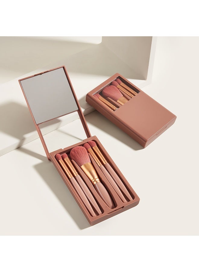 A 5-piece multi-purpose makeup brush set for makeup - Image 1