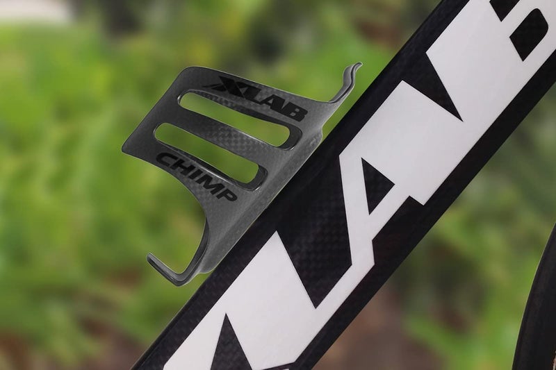 XLAB Chimp Carbon Water Bottle Cage for Triathlon and Road Bikes 8 pounds of Grip Force - Matte Black - Image 3
