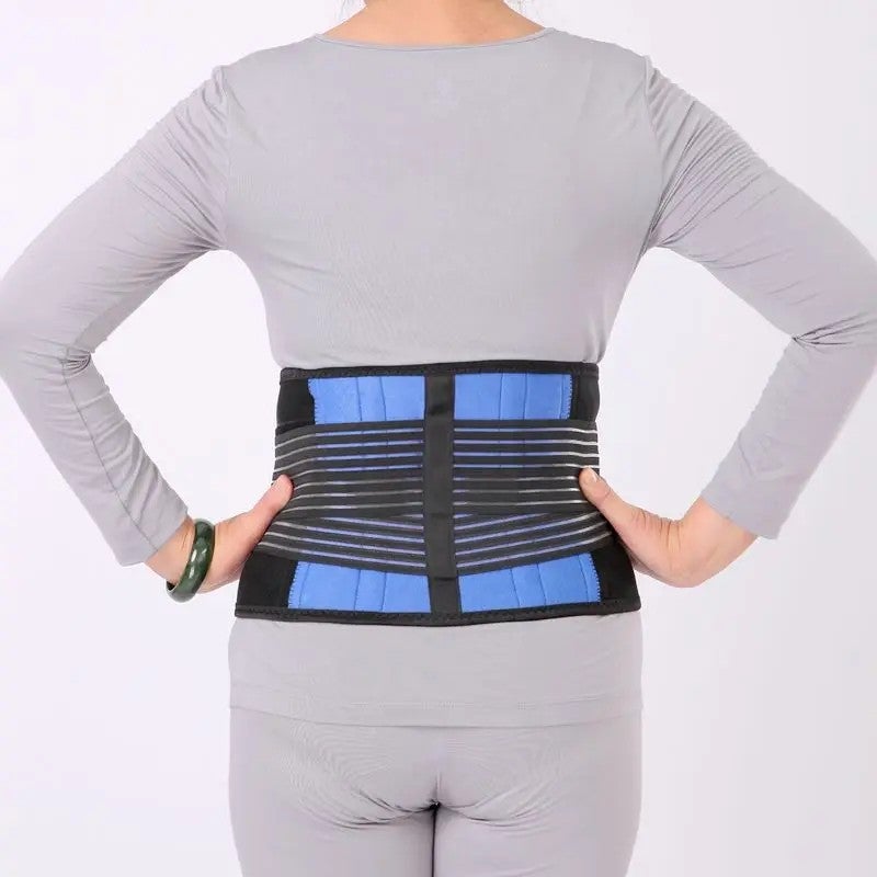 Bluejw Adjustable Neoprene Waist Trimmer Belt - Abdominal Trainer & Back Support for Men Women - Waist Training & Slimming Body Shaper - Image 3