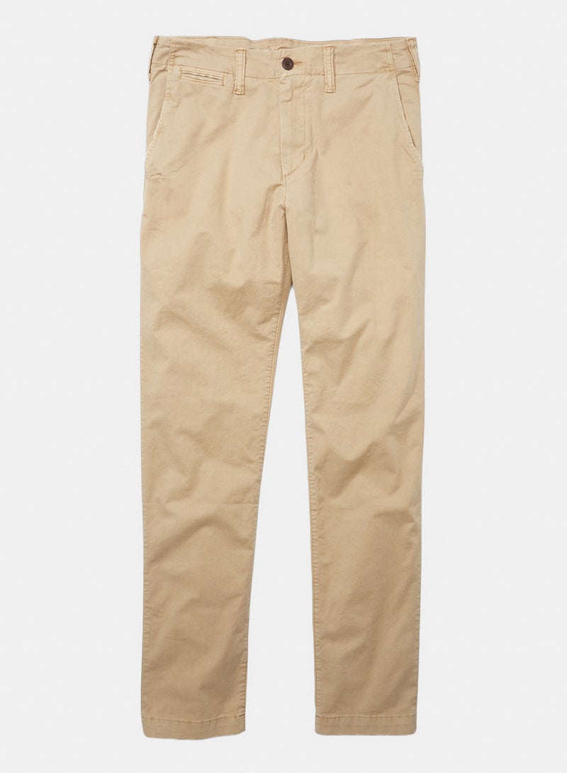 American Eagle AE Flex Original Straight Lived-In Khaki Pant - Image 3