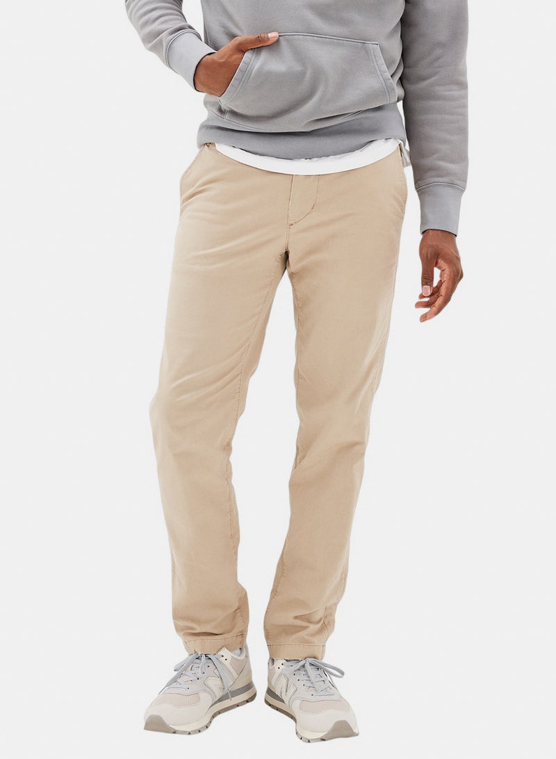 American Eagle AE Flex Original Straight Lived-In Khaki Pant - Image 1