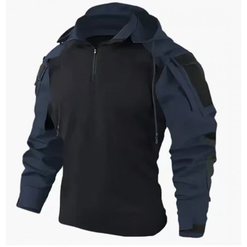 Generic Black and Grey Industry Attacks SP2 Edition Tactical Top Combat Clothing Spring and Autumn Shirt Wind Frog Clothing Pants Suit T-shirt Sweatshirt Blue 