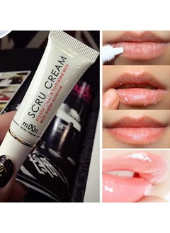 Mixiu 2PCS Lip Magic Lighten Scrub Cream, Dark Black Lip Removal Exfoliation Pigmentation, Fade Dull Pink Lip Balm Brighten, Anti-Crack Moisturizing, Smooth Lips, Gentle Exfoliator For Chapped And Dry Lips  - Image 3
