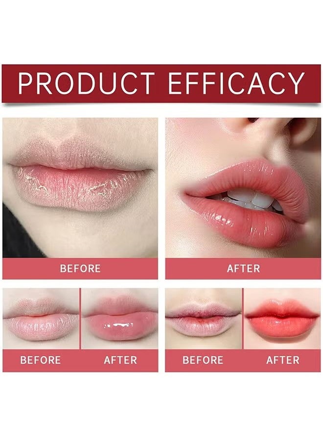 Mixiu 2PCS Lip Magic Lighten Scrub Cream, Dark Black Lip Removal Exfoliation Pigmentation, Fade Dull Pink Lip Balm Brighten, Anti-Crack Moisturizing, Smooth Lips, Gentle Exfoliator For Chapped And Dry Lips  - Image 4