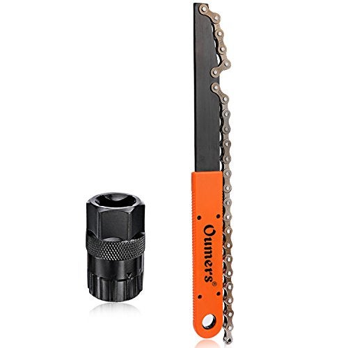 Oumers Bike Chain Tools Kit, Upgrade Rotor Lockring Removal Wrench & Chain Whip with Cassette/Bicycle Flywheel Remover Sprocket Remover Tool Pack - Image 3